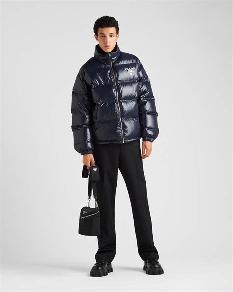 prada down jacket men's|Prada denim jacket men.